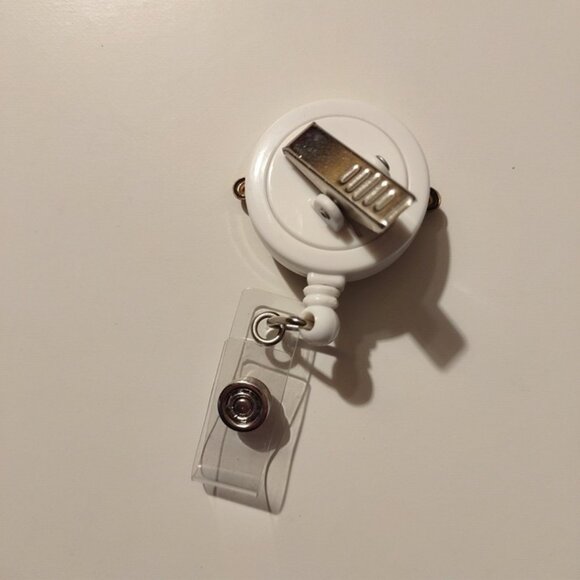 "I Need Coffee" Retractable Badge Reel With Clip & Clear Strap For ID Cards - Picture 2 of 3